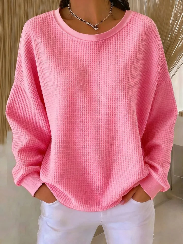 Diane – Pulover clasic texturat tricotat — imagine 1