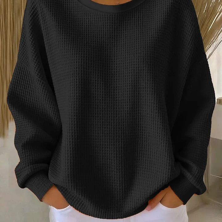 Diane – Pulover clasic texturat tricotat — imagine 4