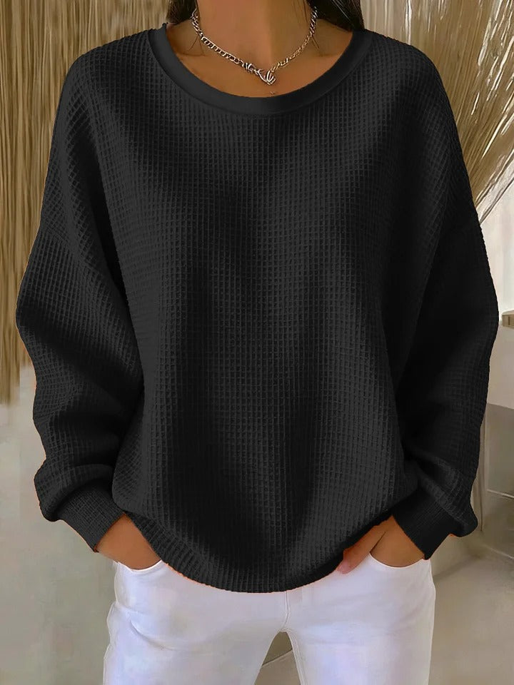 Diane – Pulover clasic texturat tricotat — imagine 4