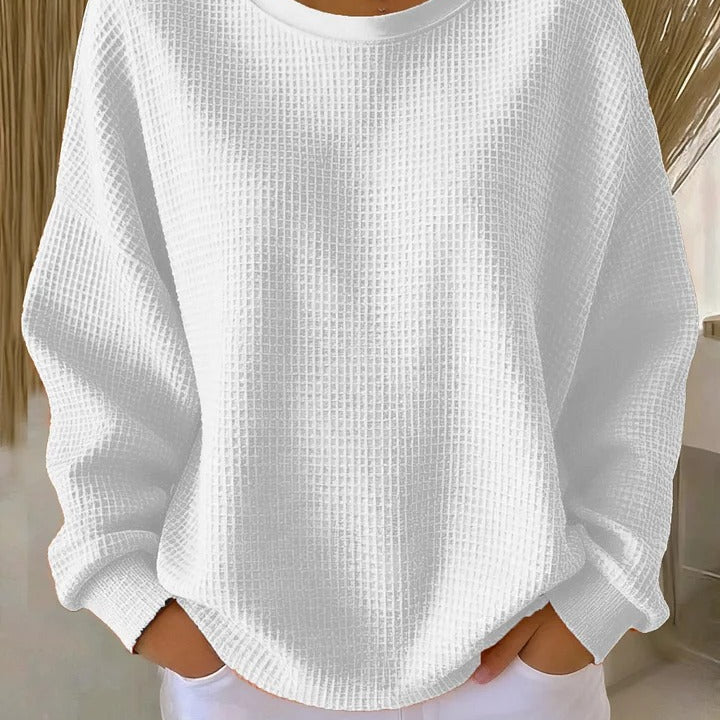 Diane – Pulover clasic texturat tricotat — imagine 5