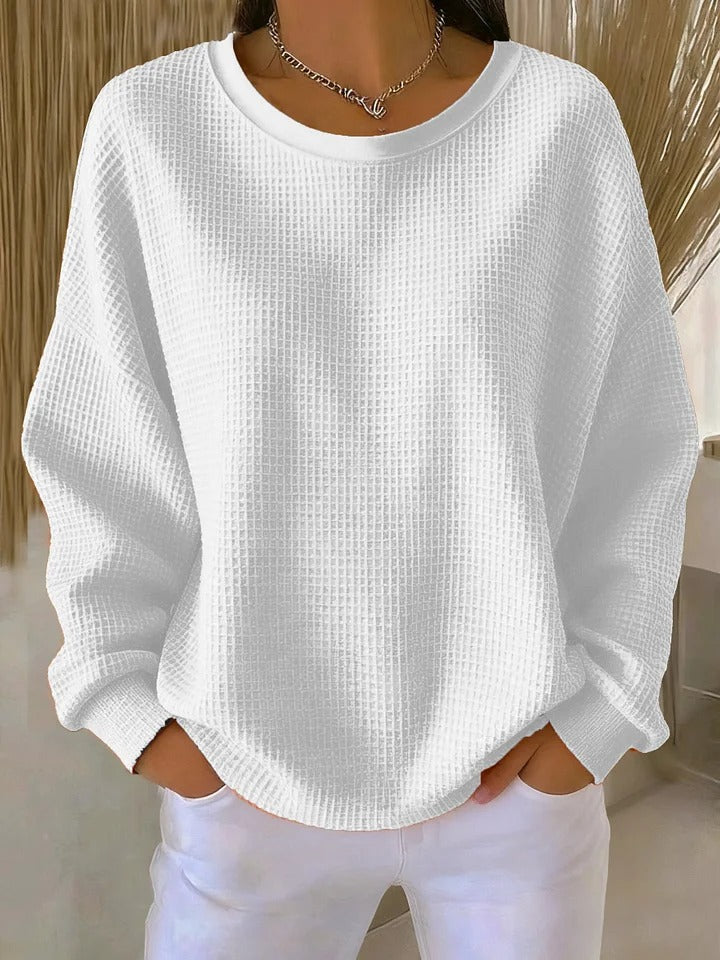Diane – Pulover clasic texturat tricotat — imagine 5