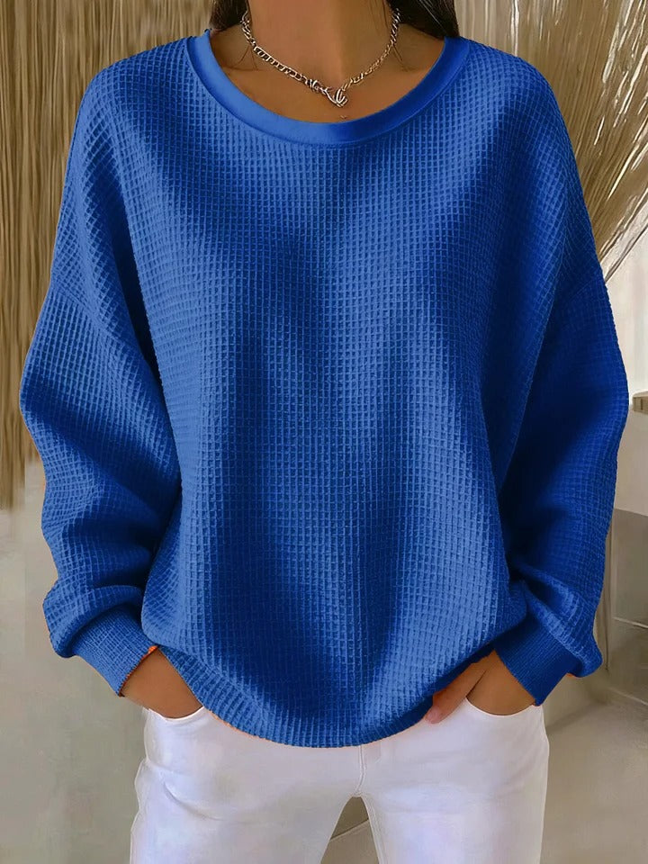 Diane – Pulover clasic texturat tricotat — imagine 6
