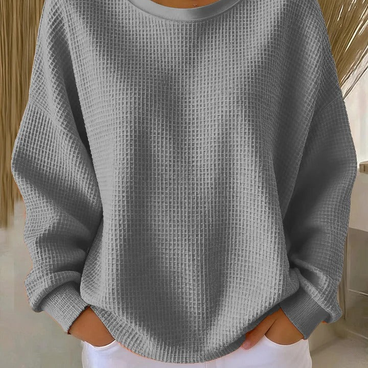 Diane – Pulover clasic texturat tricotat — imagine 8