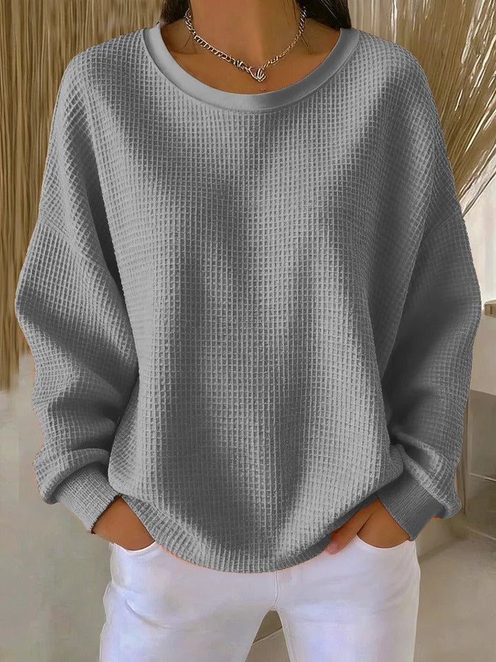 Diane – Pulover clasic texturat tricotat — imagine 8