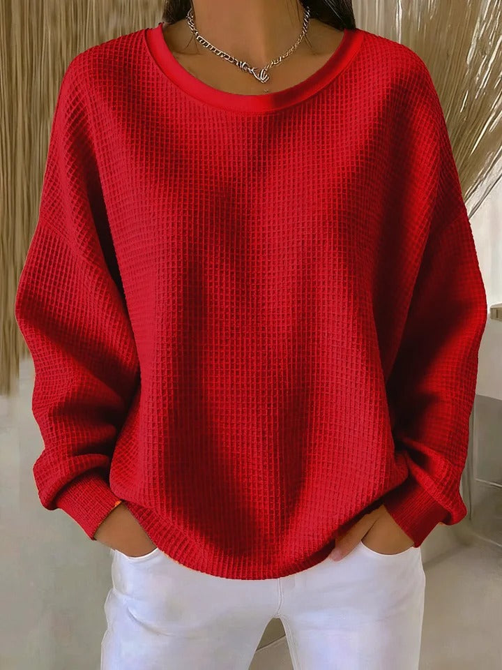 Diane – Pulover clasic texturat tricotat — imagine 9