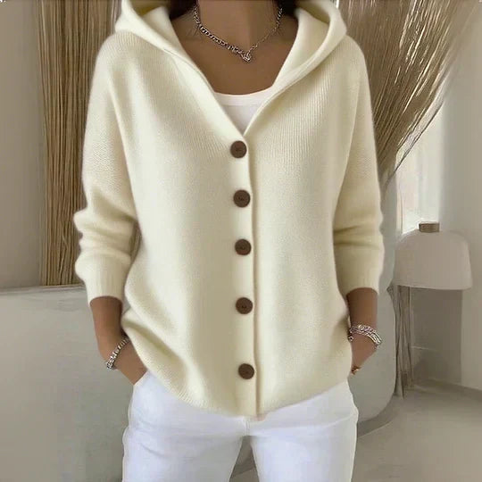 Doris - Cardigan tricotat cu glugă — imagine 2