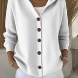 Doris - Cardigan tricotat cu glugă — imagine 5