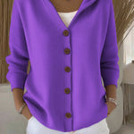 Doris - Cardigan tricotat cu glugă — imagine 7