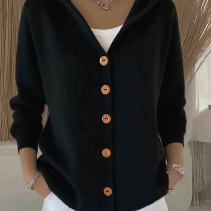 Doris - Cardigan tricotat cu glugă — imagine 8