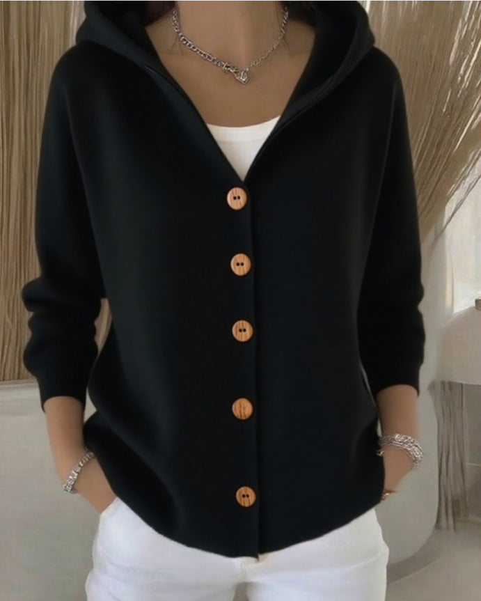 Doris - Cardigan tricotat cu glugă — imagine 8