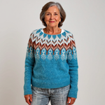 Elaine - Pulover retro tricotat — imagine 2