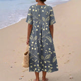 Elaine - rochie cu broderie florală — imagine 3
