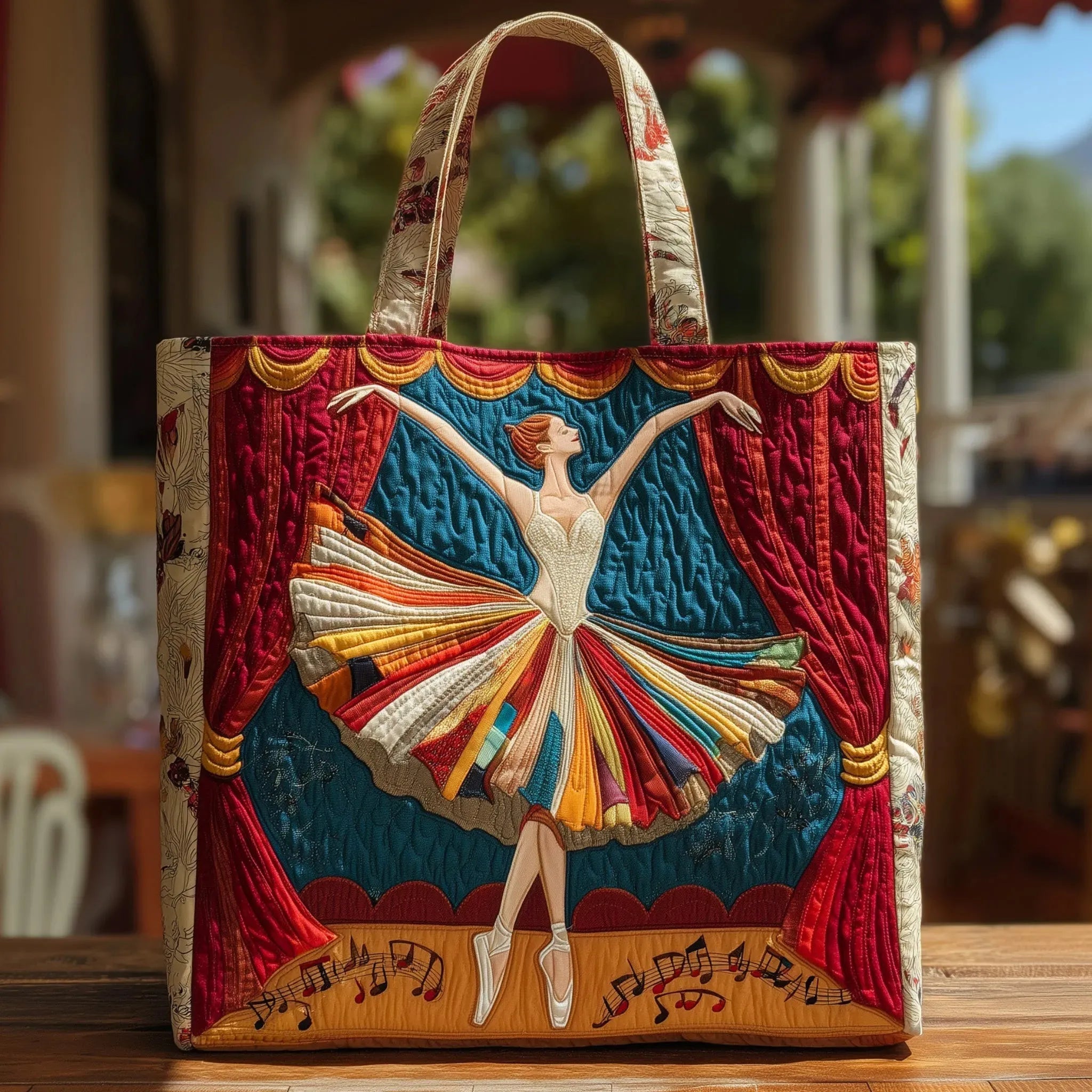 Melody – geantă matlasată, balerină elegantă — imagine 1