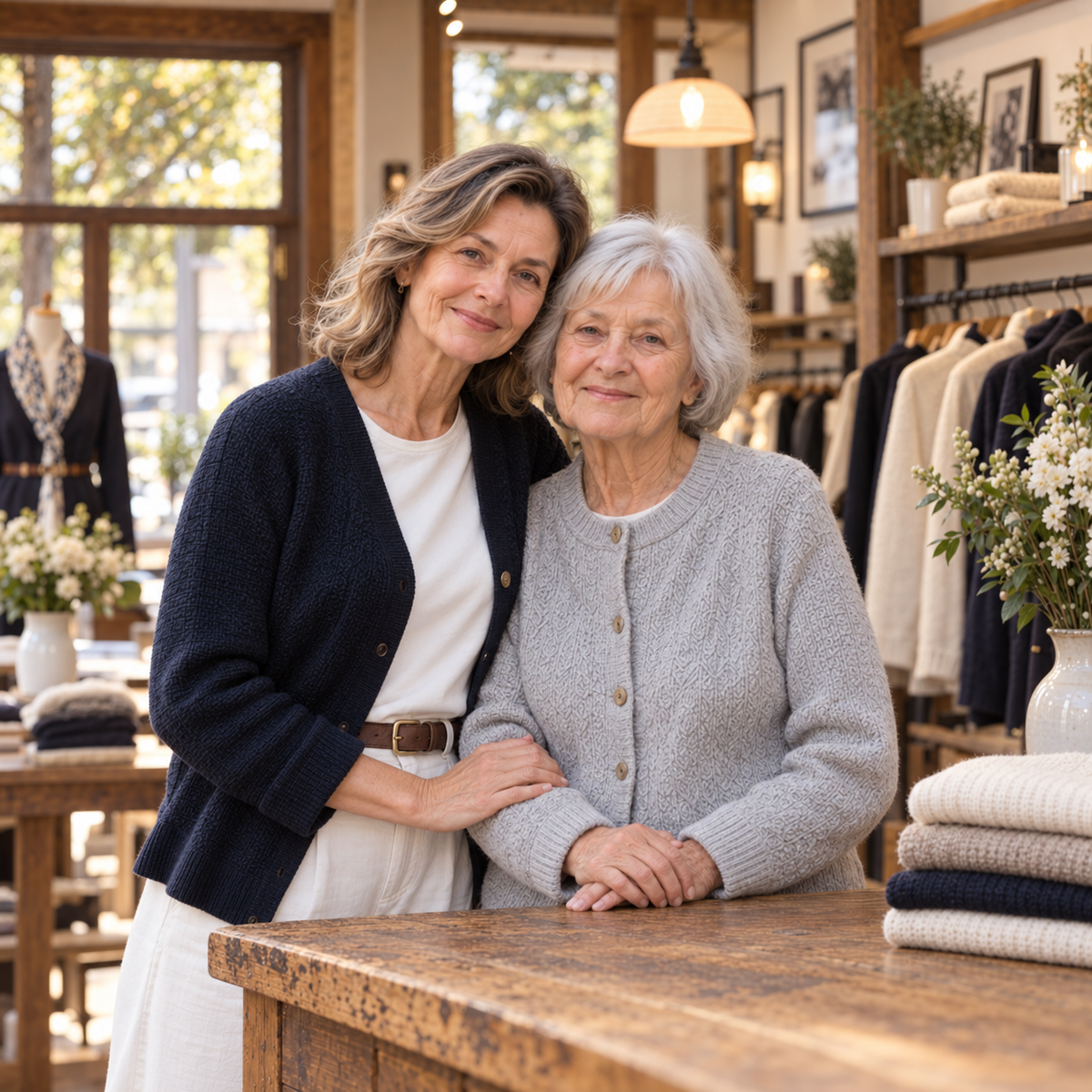 Elena Sibiu — mamă și fiică în boutique