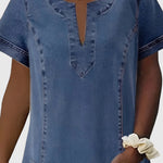 Ellie - rochie elegantă din denim — imagine 2