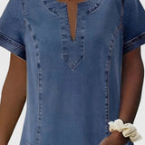 Ellie - rochie elegantă din denim — imagine 2