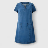 Ellie - rochie elegantă din denim — imagine 3