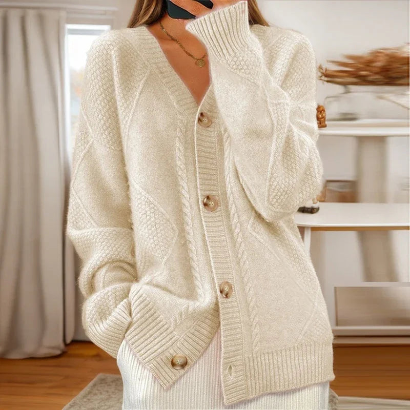 Eloísa - cardigan din tricot cu nervuri — imagine 3