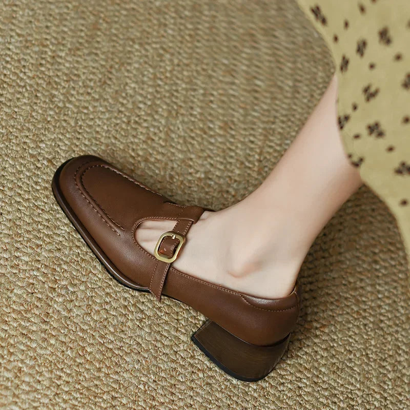 Emilia - pantofi retro cu bareta în T — imagine 2