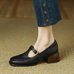 Emilia - pantofi retro cu bareta în T — imagine 5