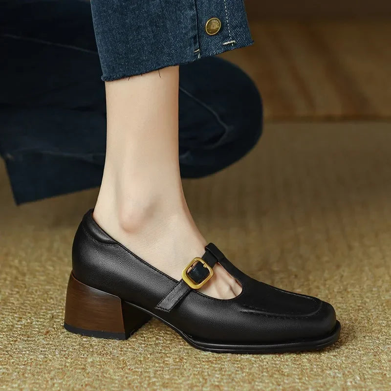 Emilia - pantofi retro cu bareta în T — imagine 6
