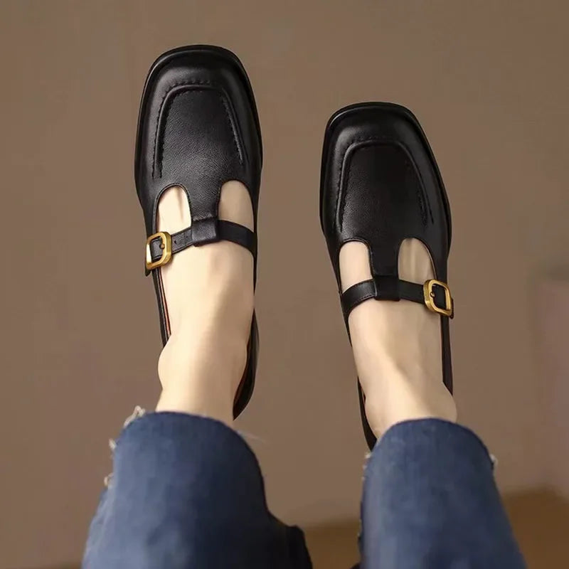 Emilia - pantofi retro cu bareta în T — imagine 7