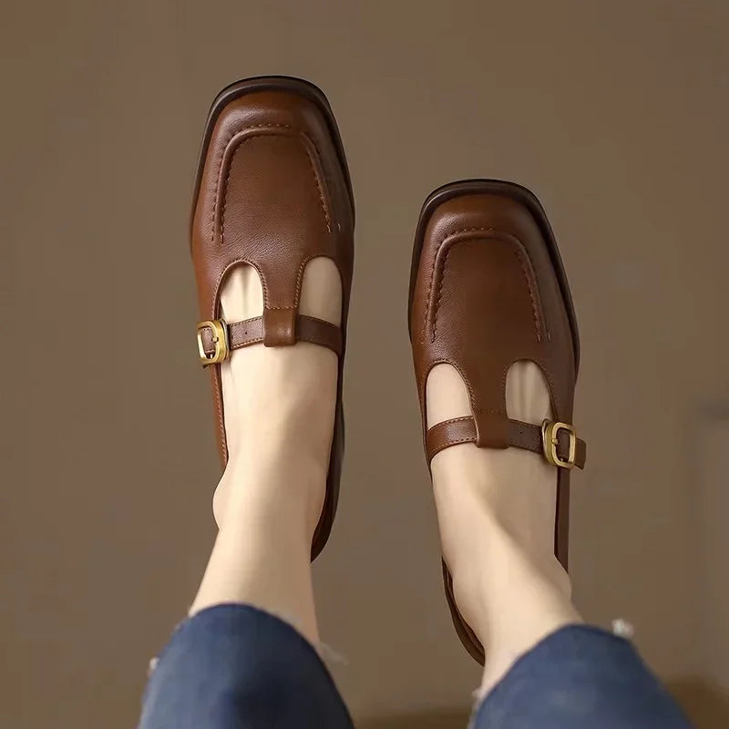 Emilia - pantofi retro cu bareta în T — imagine 8