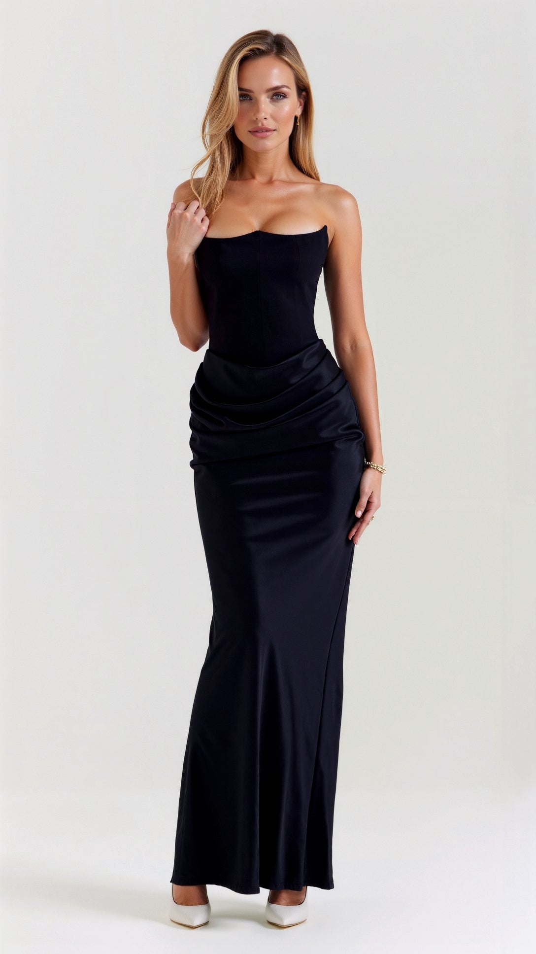 Emily - rochie lungă cu corsaj — imagine 1