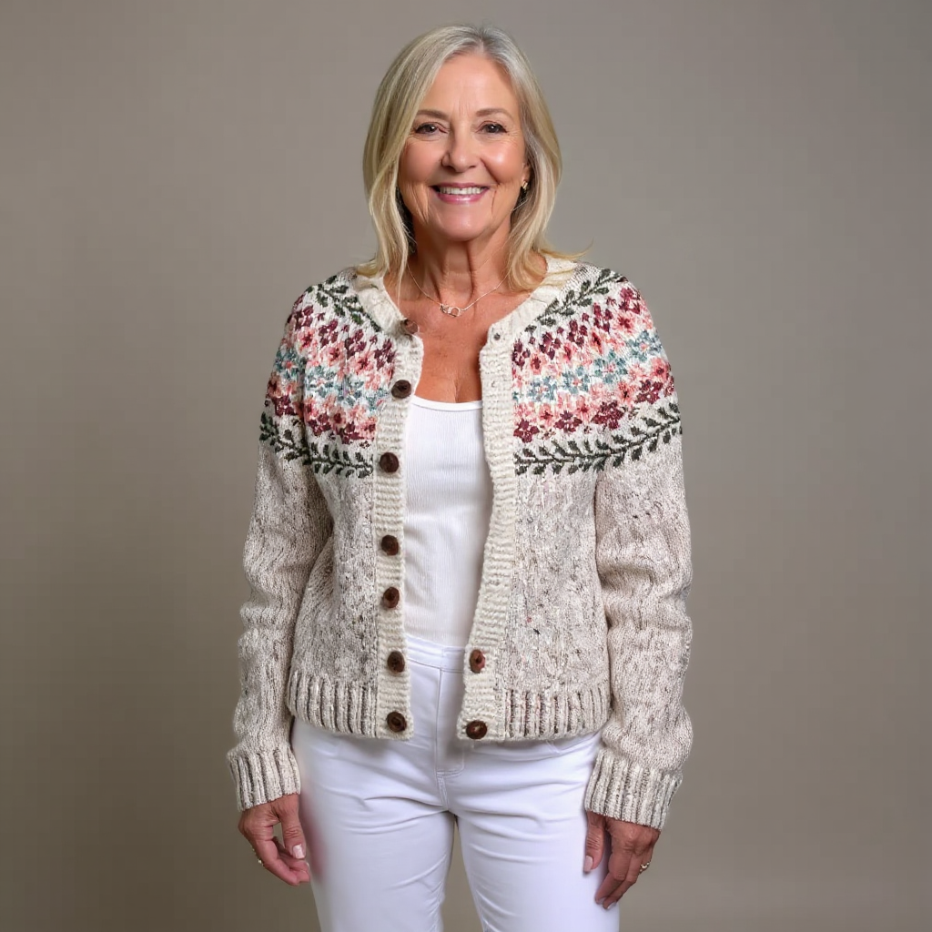 Emma - cardigan islandez retro — imagine 1