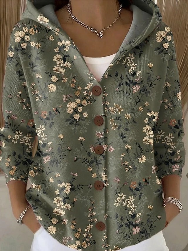 Evelyn - Cardigan cu glugă și model — imagine 5