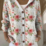 Evelyn - Cardigan cu glugă și model — imagine 6