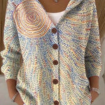 Evelyn - Cardigan cu glugă și model — imagine 7