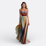 Everly - rochie lungă fără bretele — imagine 1