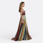 Everly - rochie lungă fără bretele — imagine 4
