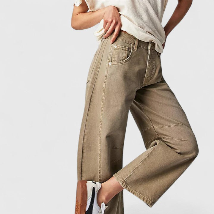 Everly - pantaloni comozi cu picior larg — imagine 18