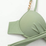 Set bikini cu talie înaltă Faith cu rochie de plajă asortată — imagine 7