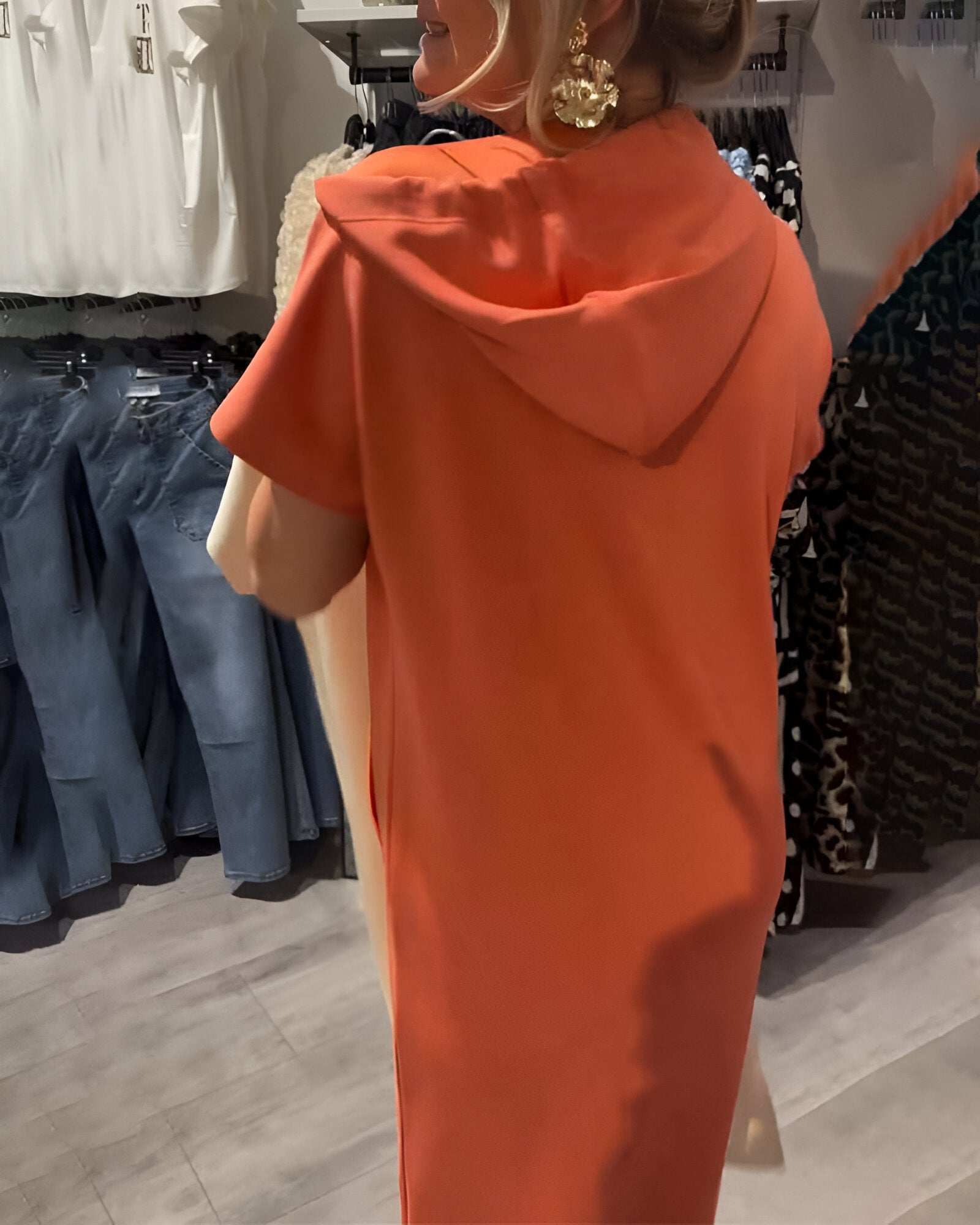 Gabriella - rochie casual cu glugă — imagine 3