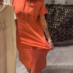 Gabriella - rochie casual cu glugă — imagine 4
