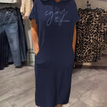 Gabriella - rochie casual cu glugă — imagine 7