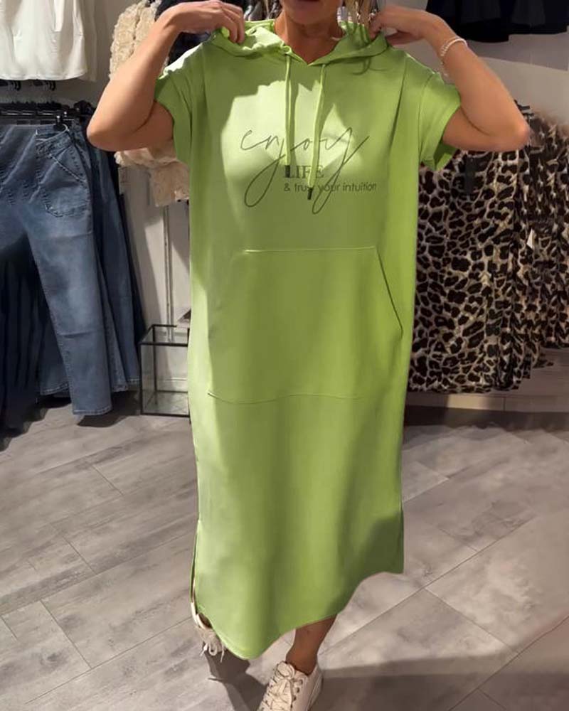 Gabriella - rochie casual cu glugă — imagine 8