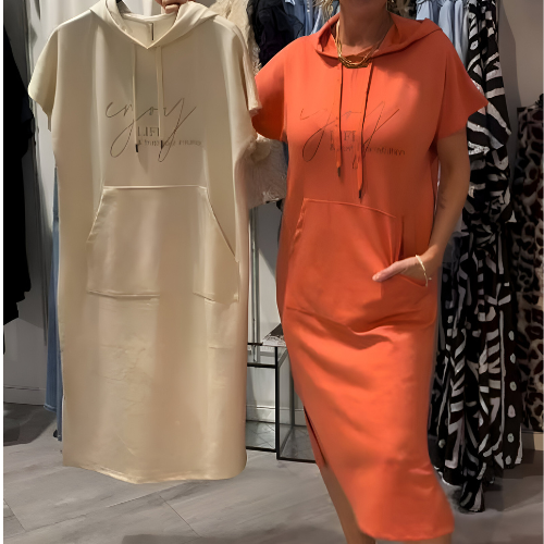 Gabriella - rochie casual cu glugă — imagine 10