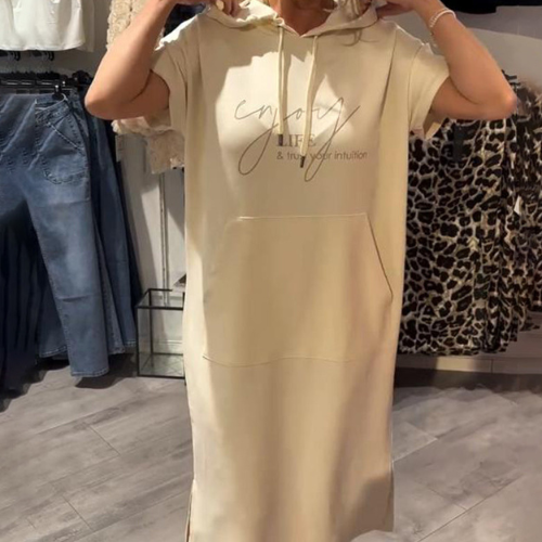 Gabriella - rochie casual cu glugă — imagine 12