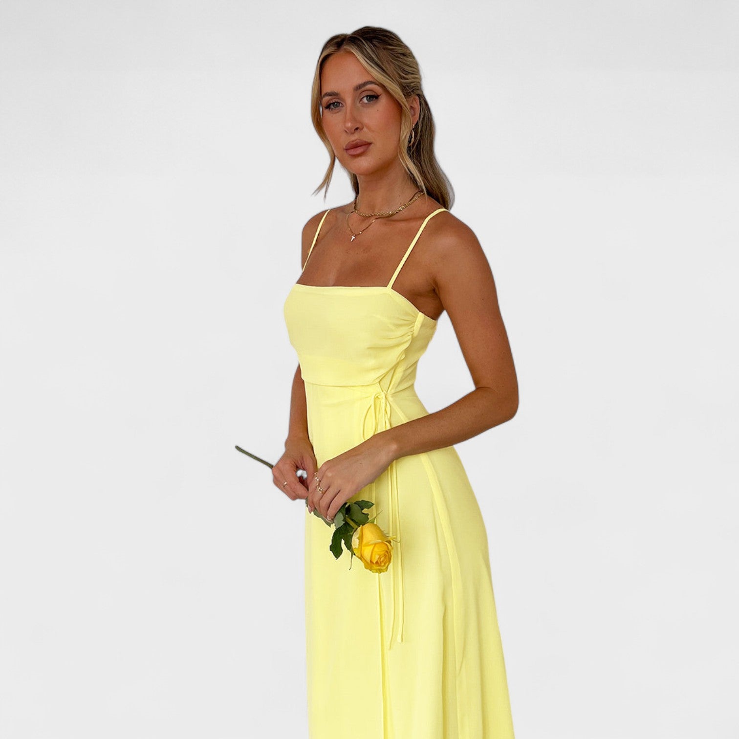 Gabrielle - Rochie maxi galbenă — imagine 6
