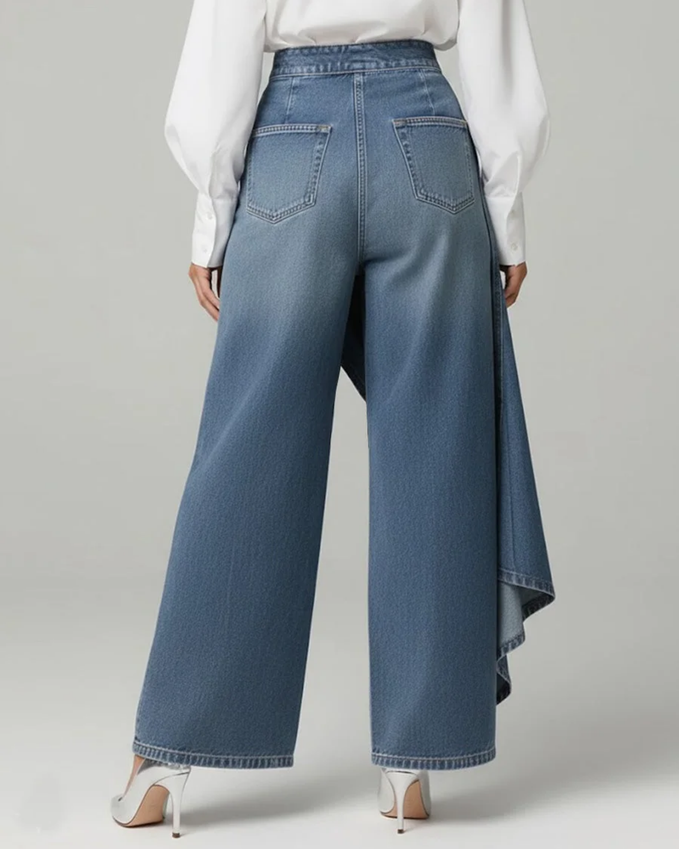 Gabrielle - pantaloni din denim înfășurați — imagine 3