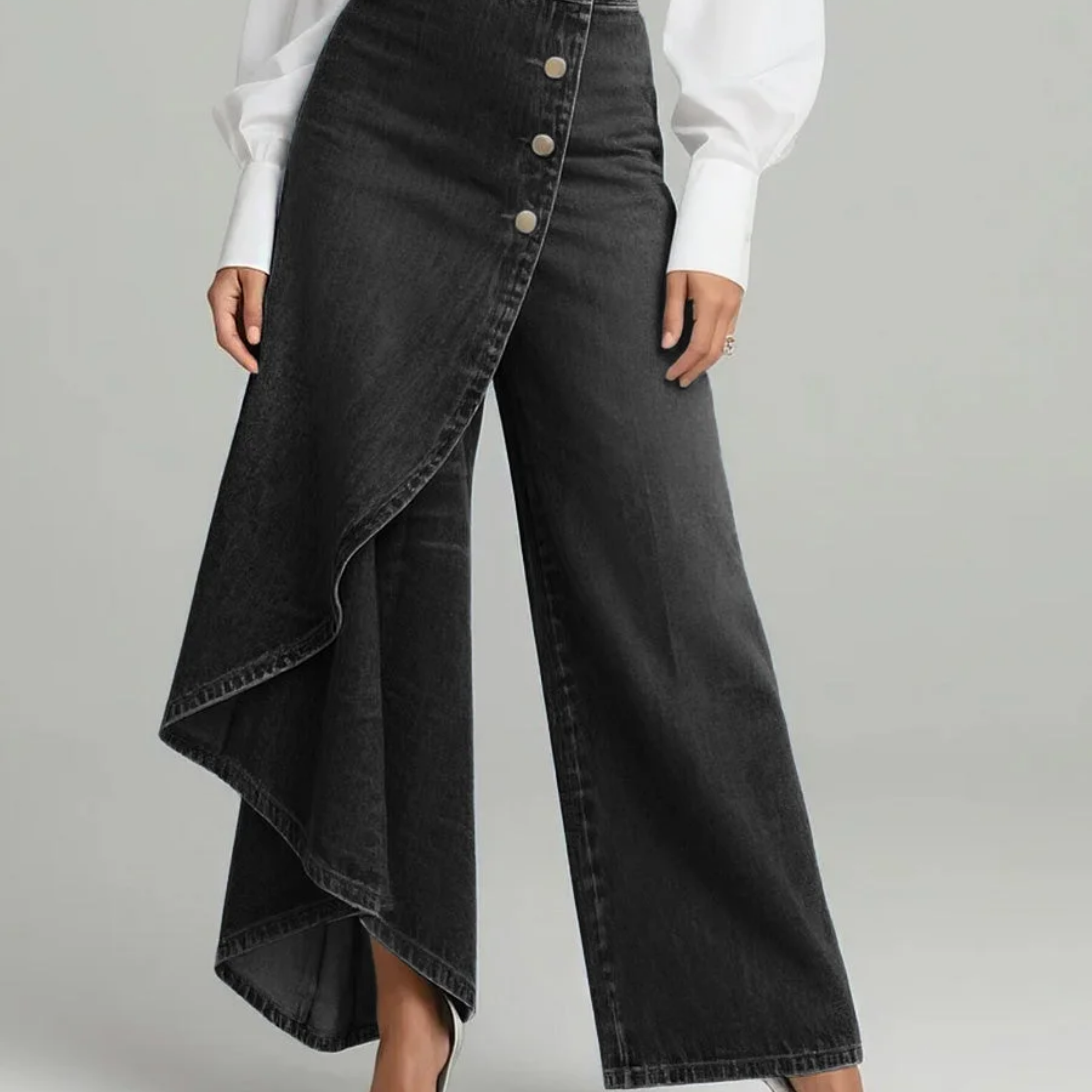 Gabrielle - pantaloni din denim înfășurați — imagine 5