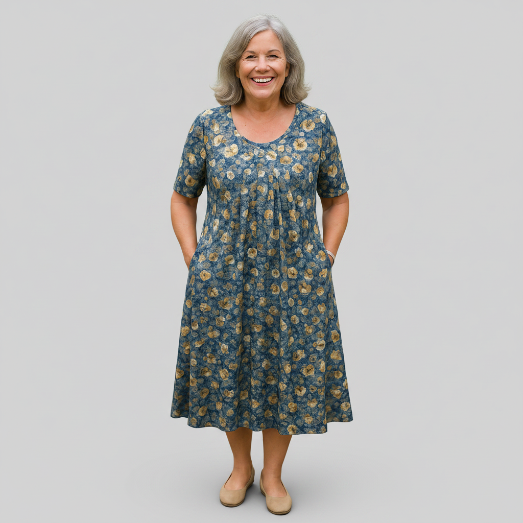 Genesis - rochie midi cu croială lejeră — imagine 3