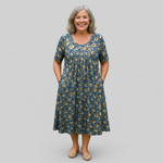 Genesis - rochie midi cu croială lejeră — imagine 3