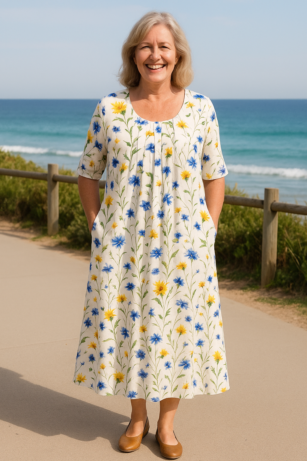 Genesis - rochie midi cu croială lejeră — imagine 4