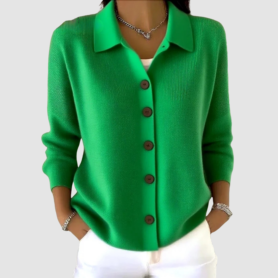 Genevieve - Cardigan moale tricotat cu nasturi — imagine 7