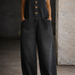 Genevieve - Salopetă din denim cu aspect retro spălat — imagine 7